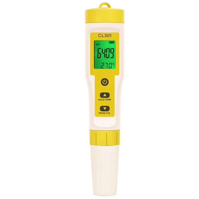 

3-In-1 Chlorine Meter CL2/H2/Temperature Meter Water Quality Tester For Pools Drinking Water Aquarium Aquaculture