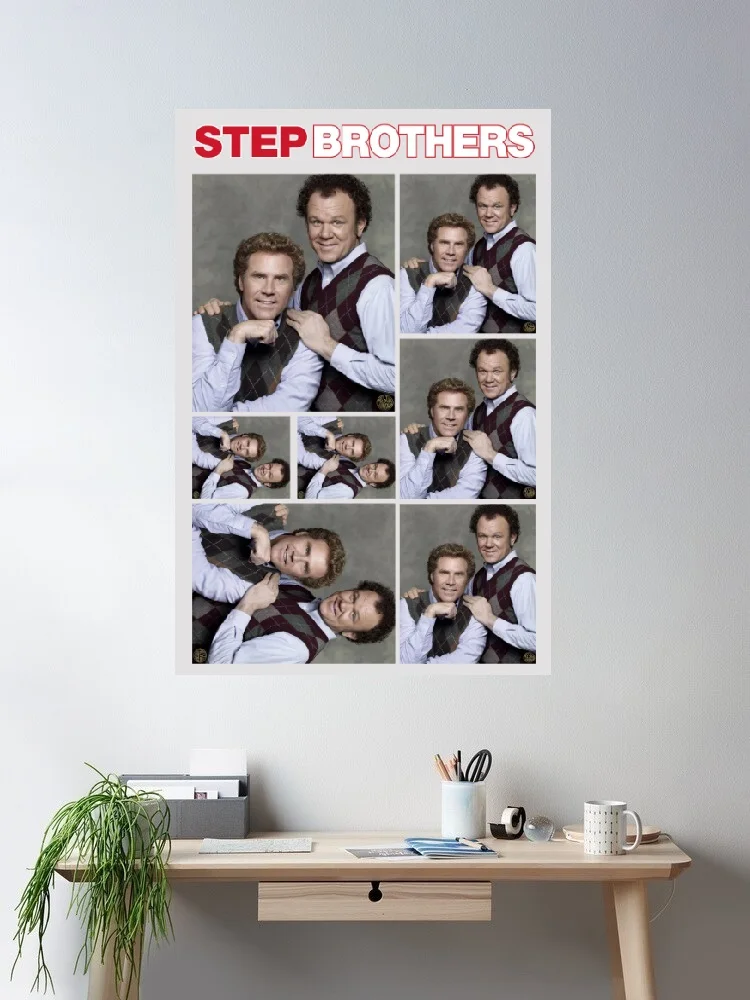 STEP BROTHERS Movie, Art Print Silk Poster Home Wall Decor
