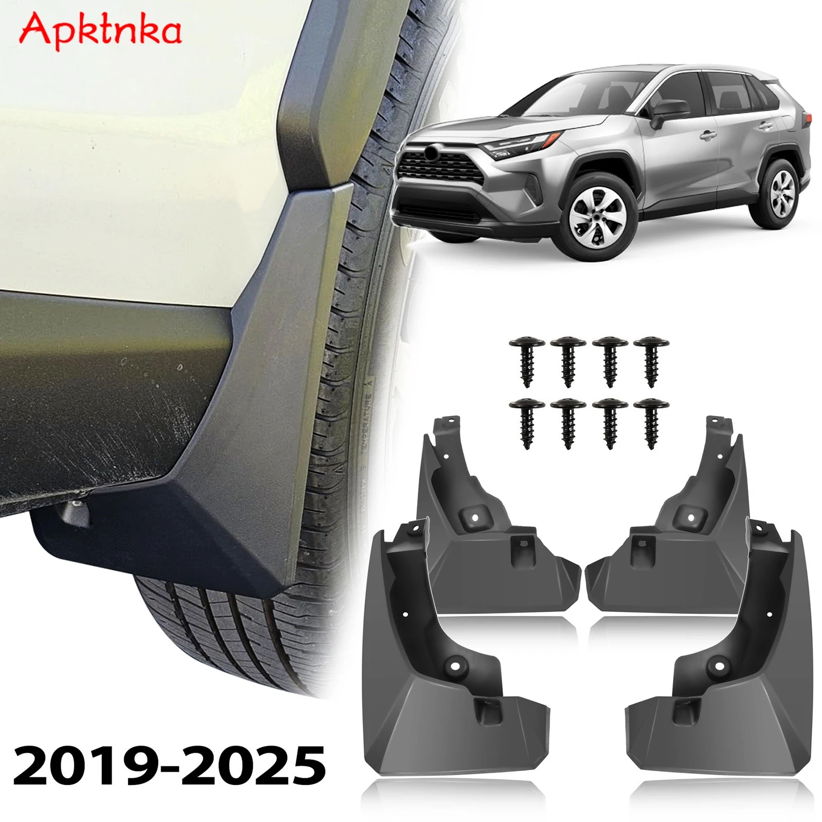 

Car Mud Flaps For Toyota RAV4 XA50 2019 2020 2021 2022 2023 2024 2025 Molding MudFlap Splash Guards Mudguards Dirty Fender Cover