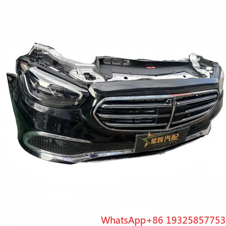 -E-Class 213 W238 Car Fenders Plastic Front Bumper Headlight Combination and Radiator Fitting
