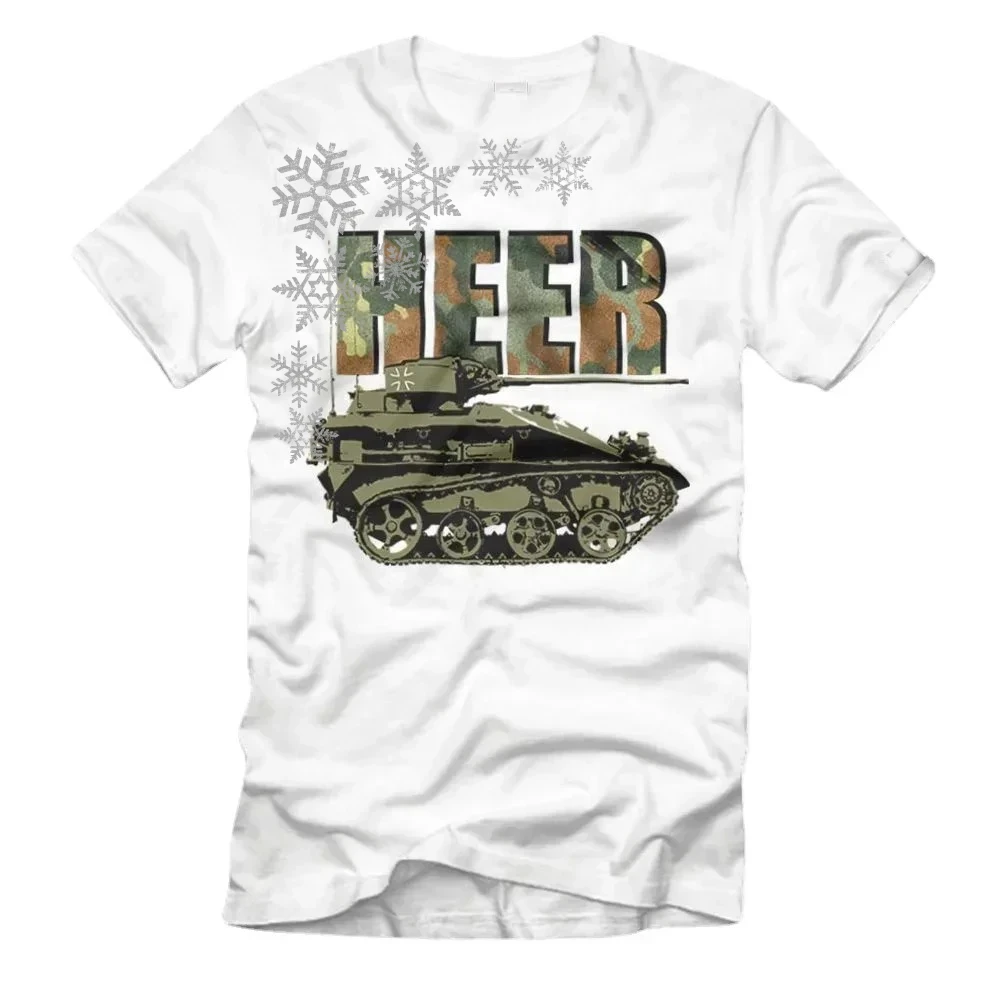 

Wiesel Heer Panzer MK 20mm Fallschirmjäger Jäger Tarn Bundeswehr T-Shirt. Summer Cotton Short Sleeve O-Neck Mens T Shirt New