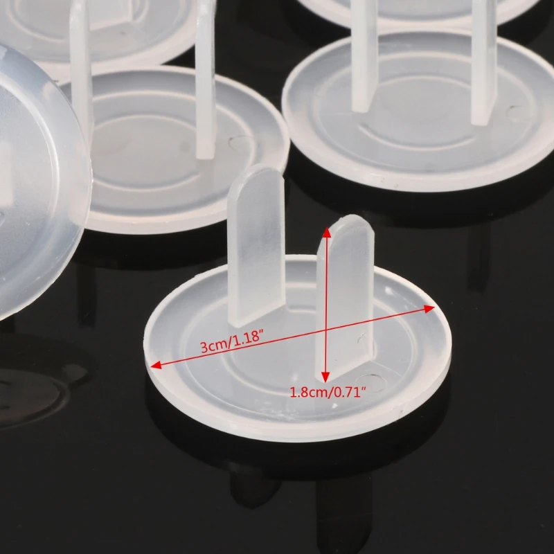 ปลั๊กไฟ US 10 ชิ้นความปลอดภัยของเด็กสำหรับอุปกรณ์ป้องกันปลั๊กป้องกันการกระแทก Prote