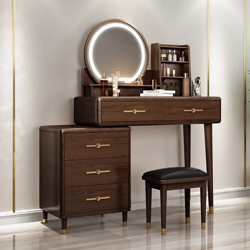 Makeup Vanity Desk Solid Wood Vanity Table Expandable Makeup Table Tabletop Makeup Vanity Set Vestidores Bedroom Furniture
