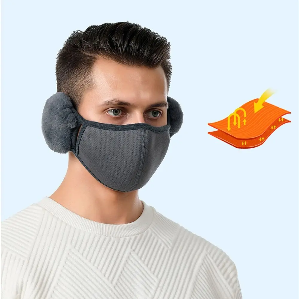 ركوب الدراجات يندبروف شتاء دافئ الأذن دفئا غطاء للفم غطاء للأذنين قناع في الهواء الطلق