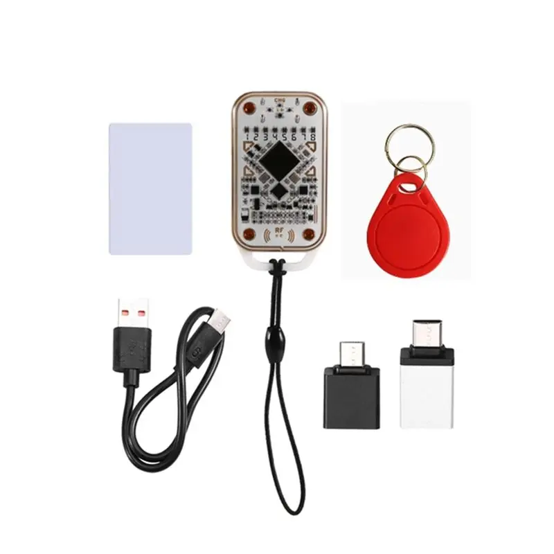 A99E-Chameleon V3.0 Read Write RFID Smart Chip Reader 1UID Keychain+ 1CUID White Card ID IC Card Smart Tag Copyer Copier