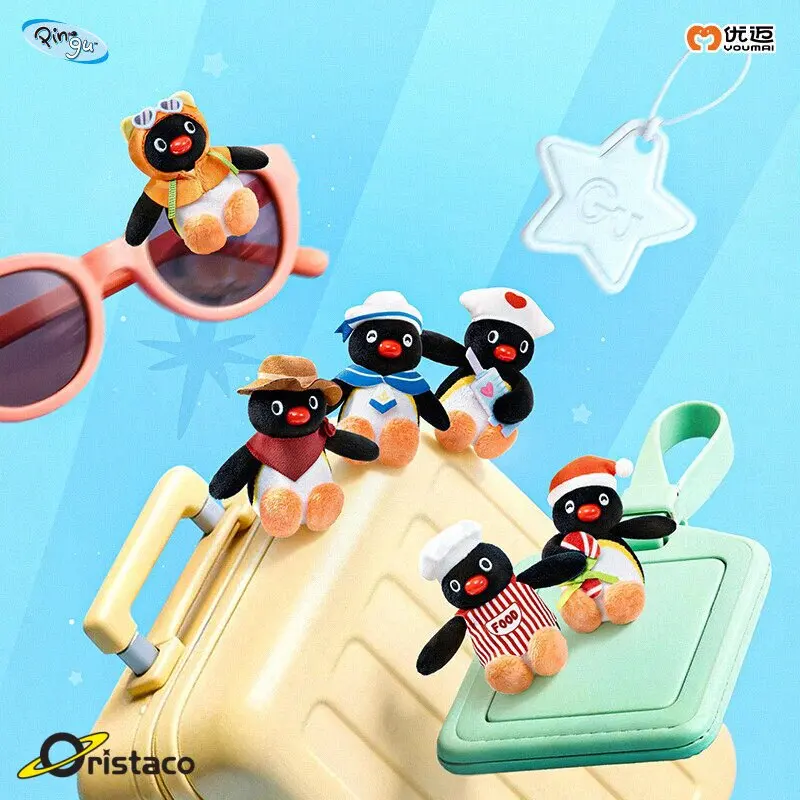 

Original Pingu Gugu Adventure Series Mini Plush Toy Blind Bag Bag Penadant Cute Cartoon Figurines Ornaments Holiday Toys Gift