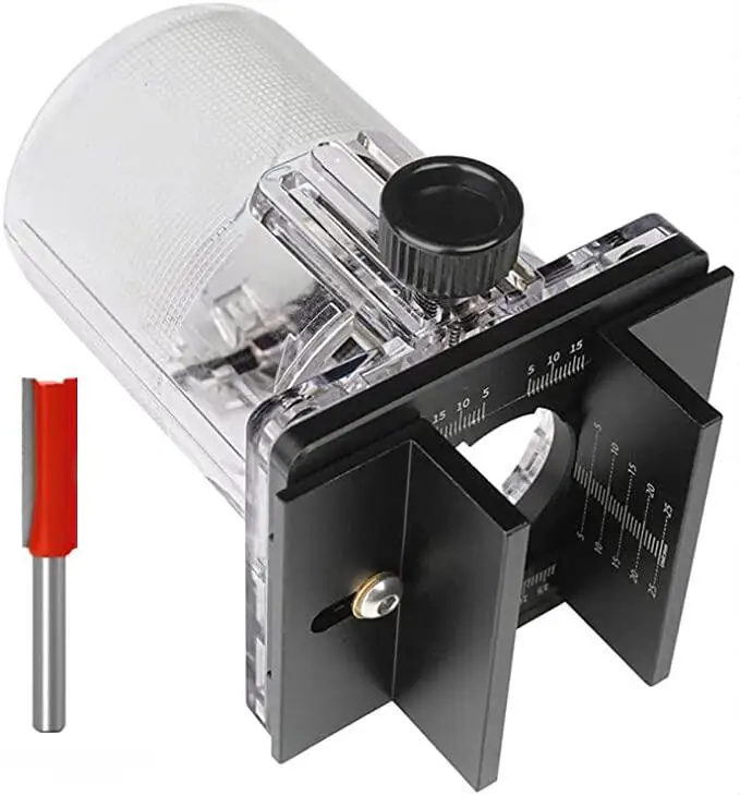 2-in-1 Connector Slotting Bracket Trimming Machine Side Hole Fixing Fixture Invisible Fastener Opening Punching Locator