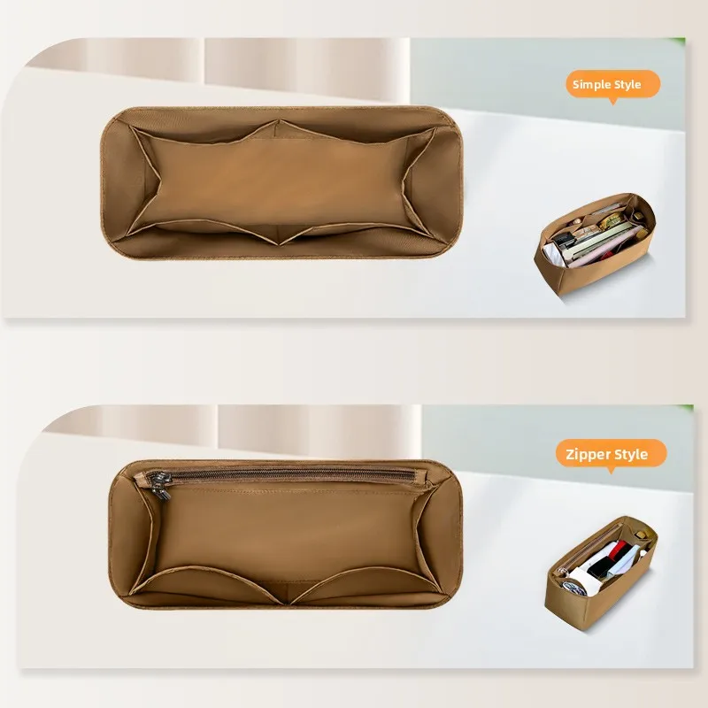 

Qiguan Nylon Chain Bag Inner Storage Pouch Medium Large Size Cosmetic Bag Organizer for e Caro Purse Inner Bag
