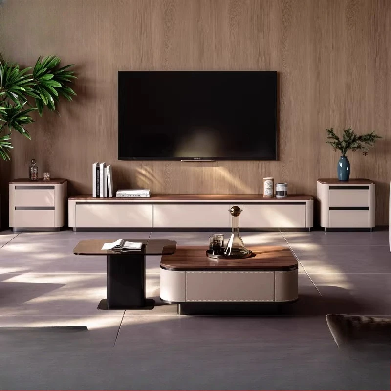 

Тумба под телевизор из массива орехового дерева, дизайнерская мебель в ретро-стиле