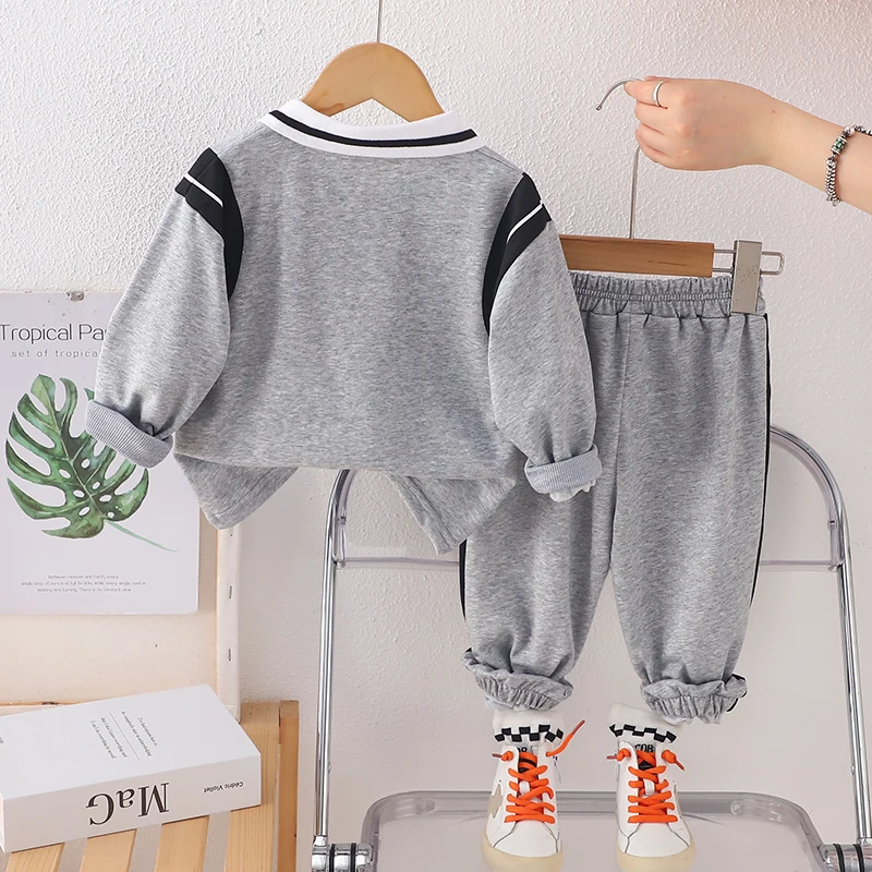 New Spring Autumn Baby Girls Clothes Suit Children Boys T-Shirt Pants 2Pcs/Sets Toddler Costume Infant Outfits Kids Tracksuits