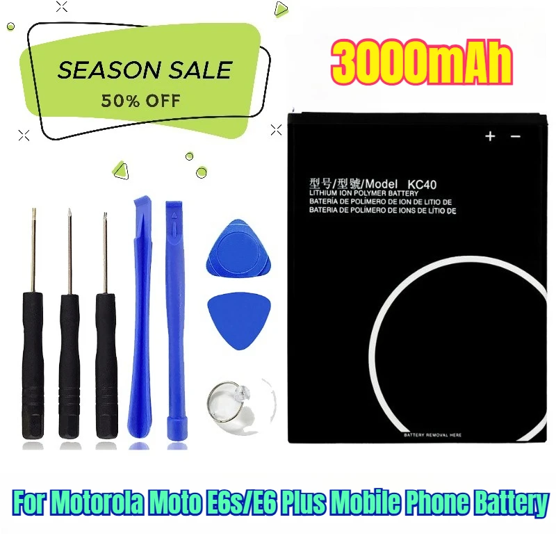

KC40 3000mAh for Motorola Moto E6s/E6 Plus Mobile Phone Battery