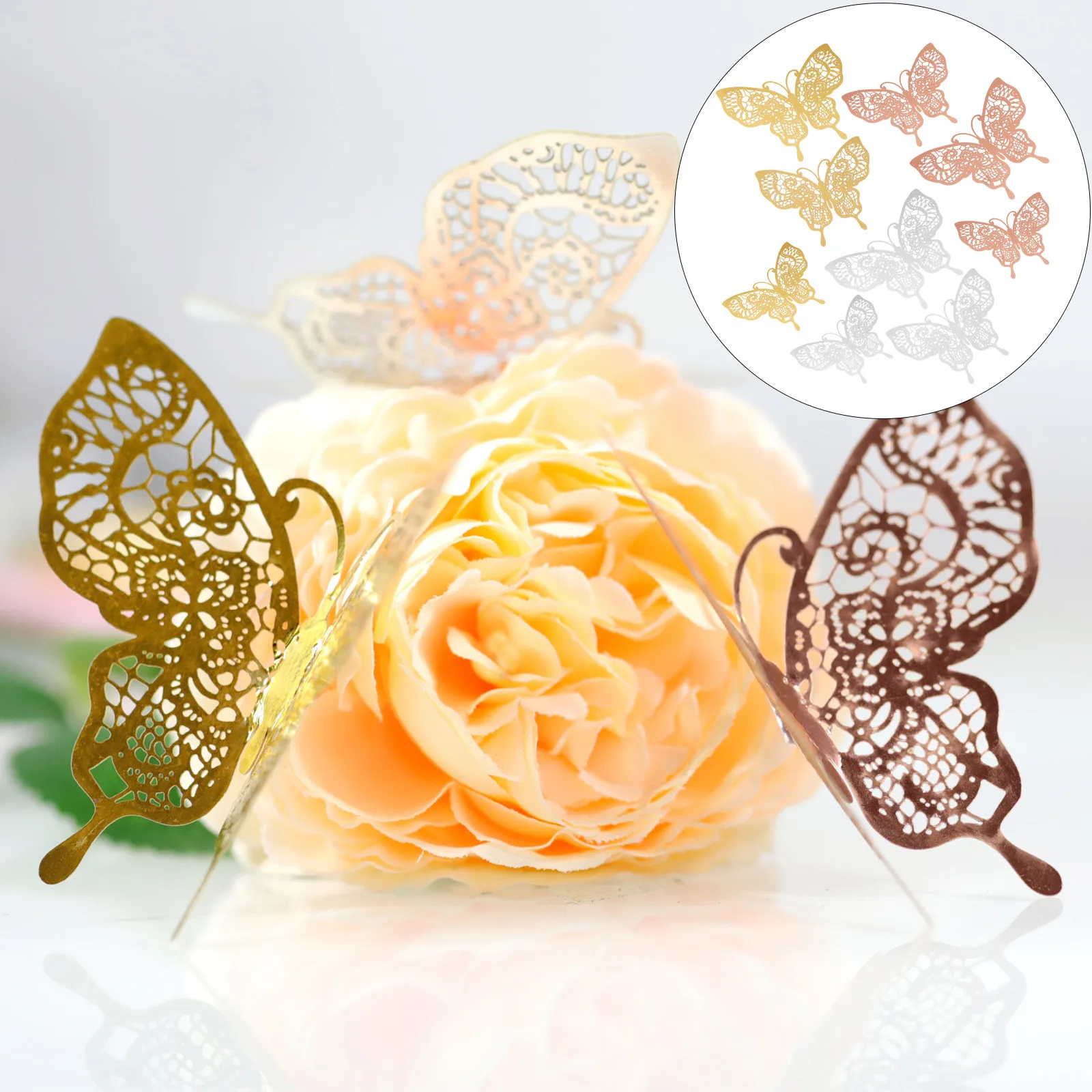 3D Butterfly Wall Decals Removable Decorative Stickers for Bedroom Living Room Nursery Home Decor