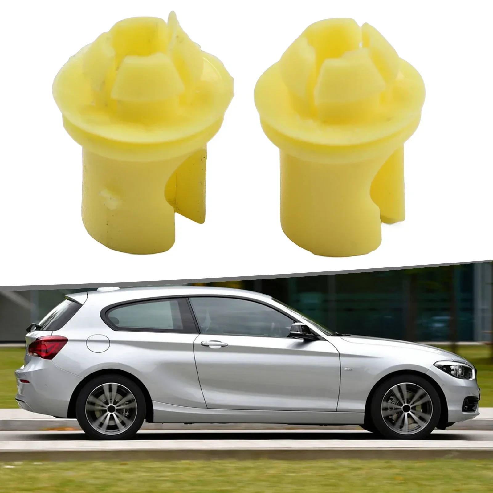 Hot Interior Door Clips Clips Plastic Yellow 12MM*6.7MM 51217404345 Car Truck Parts Clamp Interior Lock Mechanism