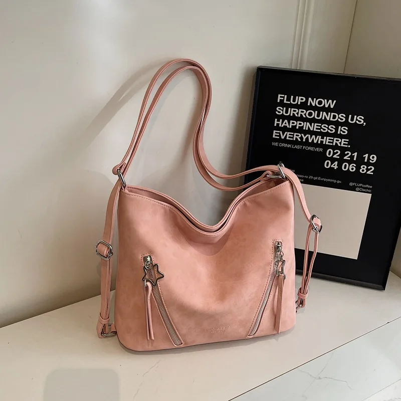 

​​Convertible Vintage Backpack Tote Women Multi-Function Shopper Bag 15" Laptop Sleeve Gym to Office Transition​​