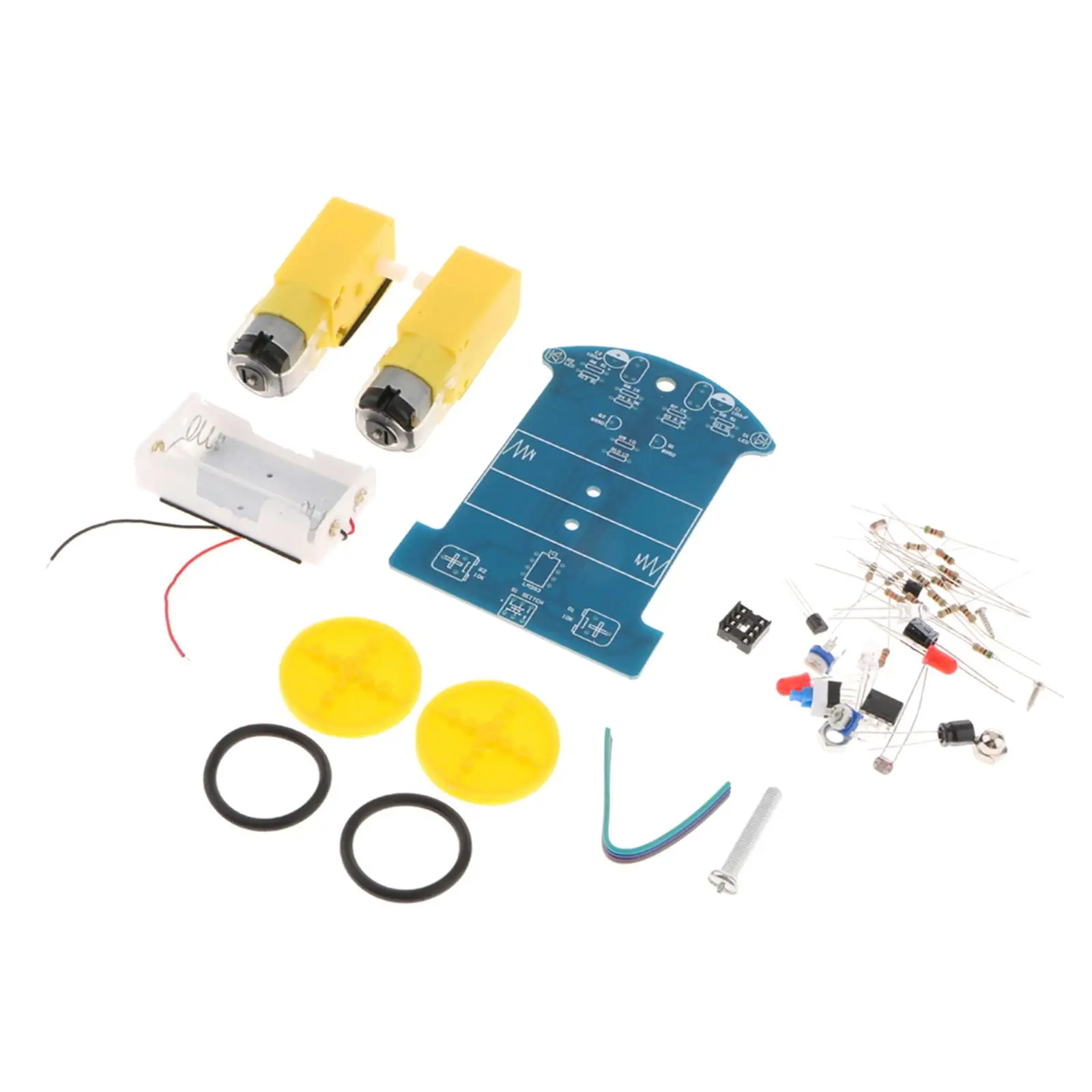 Smart Robot Car Kit Intelligent Tracking Line Car Kit, Creative Education DIY Electronic Toy Learning for Teenagers School