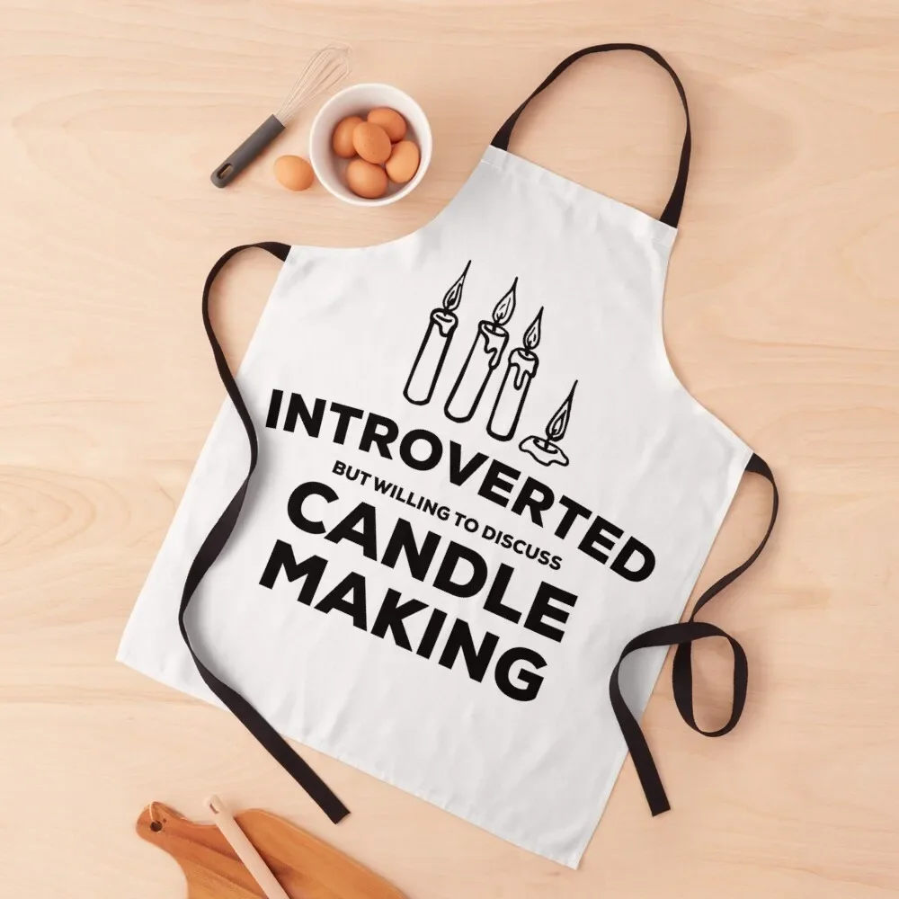 

Candle Making Design for Introverts Apron Ladies Men kitchen Apron