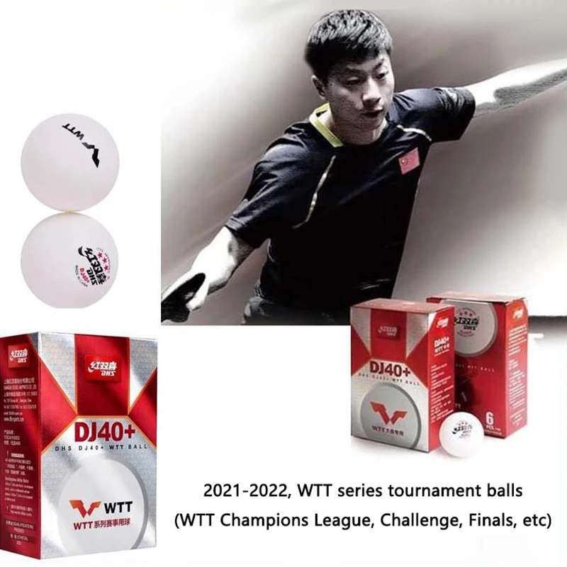 6pcs /Box DHS Table Tennis 3 Star Tournament Top Wtt Series Event Table Tennis 40+ Match Training-B2