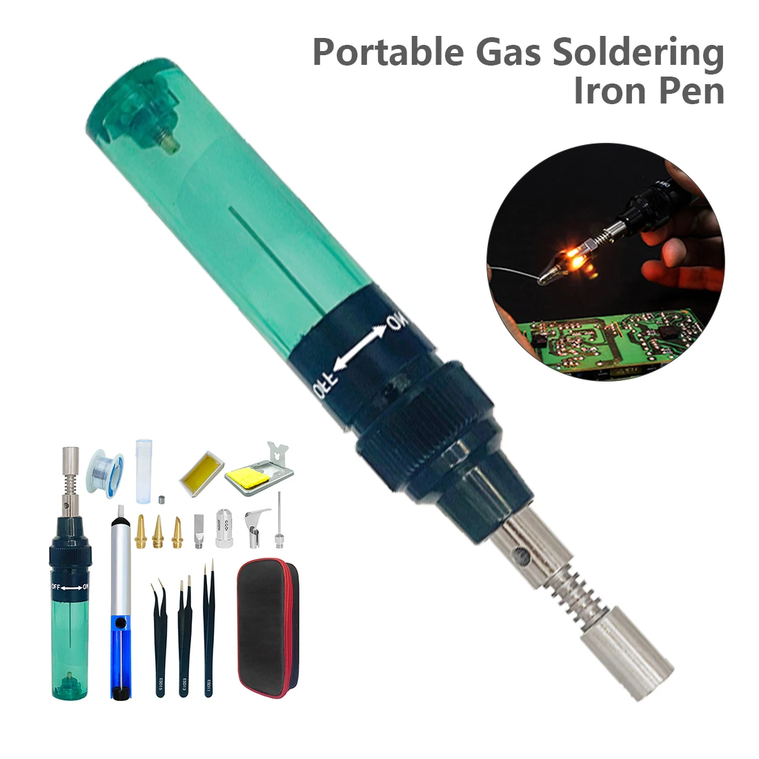 30 Celsius butano portatile saldatore Kit penna bruciatore di saldatura aerografo Gas saldatore Cordless butano strumento di saldatura