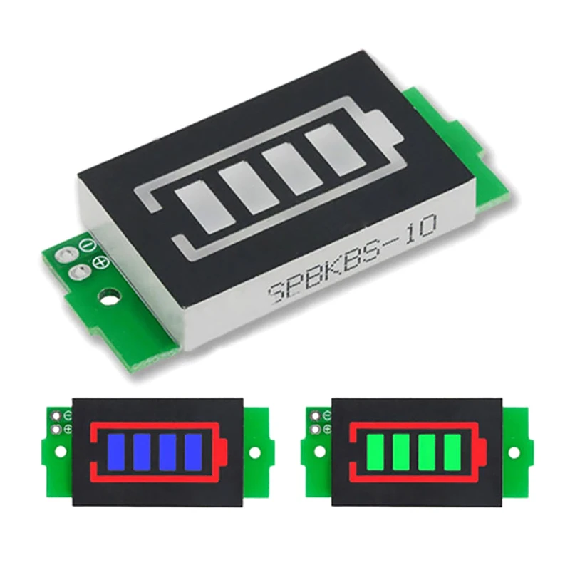 4.2V Display Electric Vehicle Battery Power Tester Li-ion 1-8S 1S/2S/3S/4S Single 3.7V Lithium Capacity Indicator No Guess