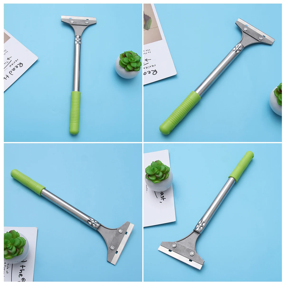 

1pc Heavy Duty Cleaning Knife Long Handle Razor Scraper Metal Construction Ergonomic Design for Glass Tiles for Solid