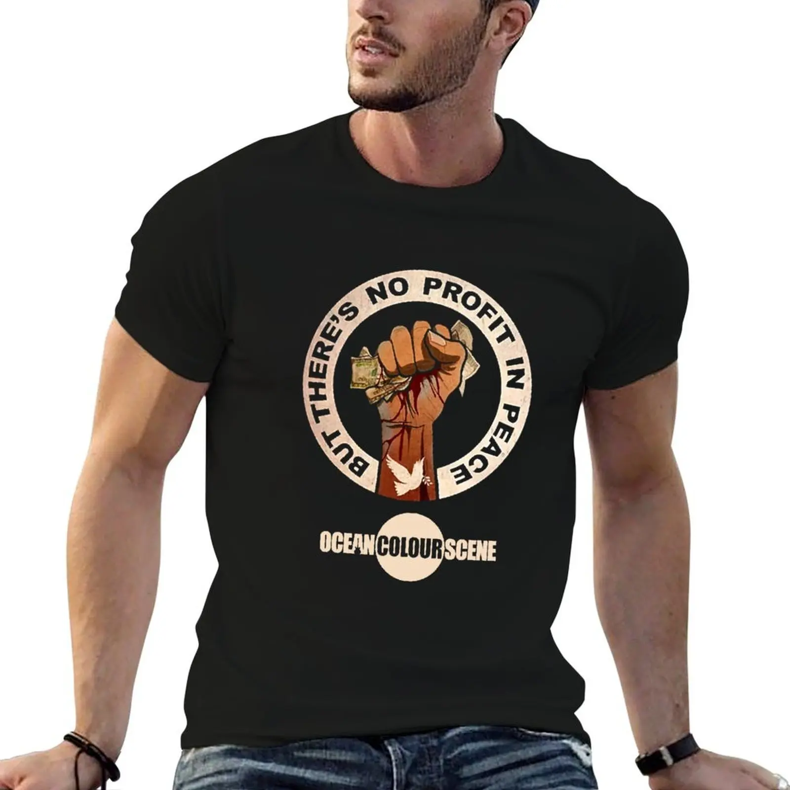 

T-Shirt Ocean shirt Profit t There's in shirt man for plain No-Brainer Scene Colour man Peace t But