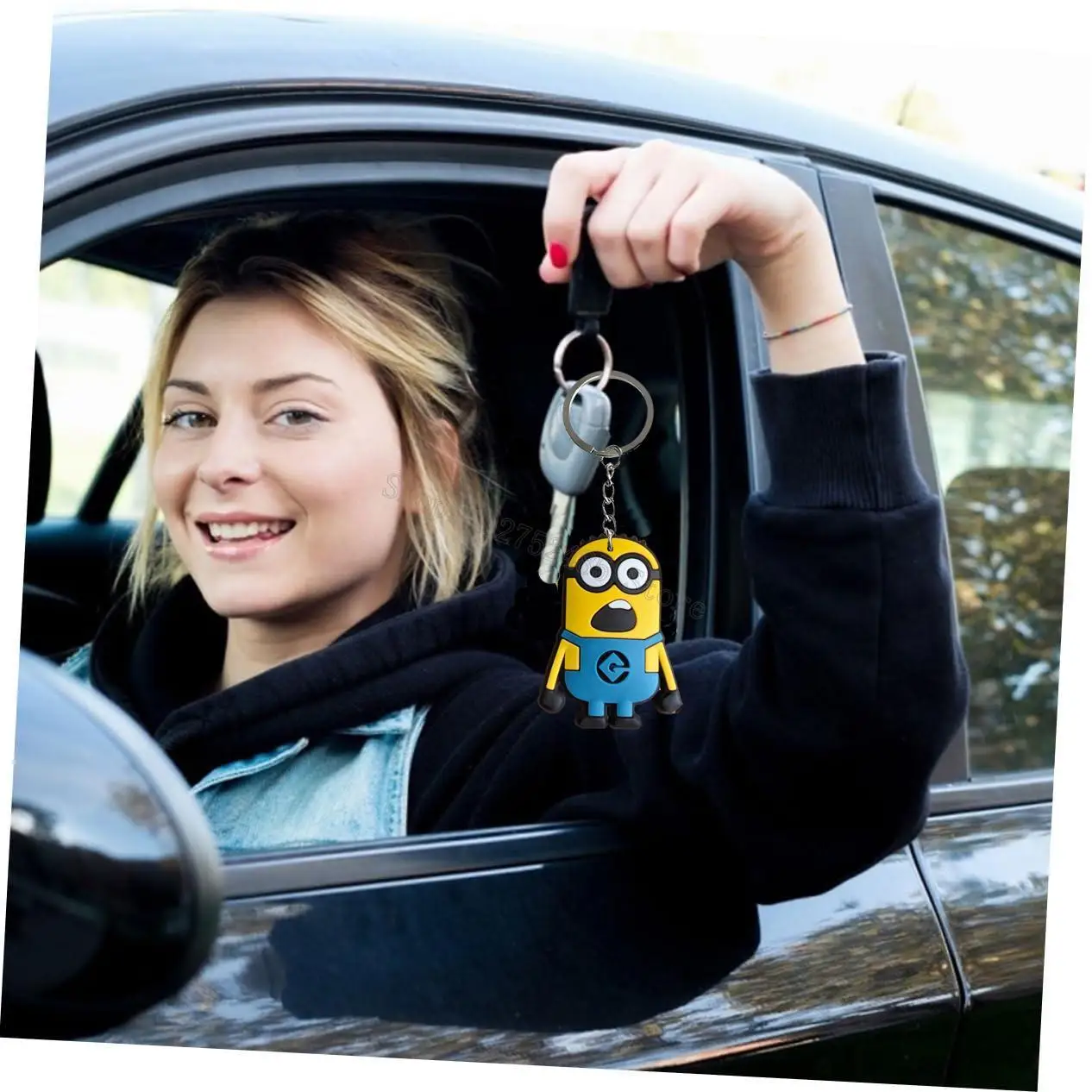 Minionses Key Chain Kawaii Keyring Men Women Car Keychains Despicabled Me 4 Decoration Backpack Pendants kids charms accessories