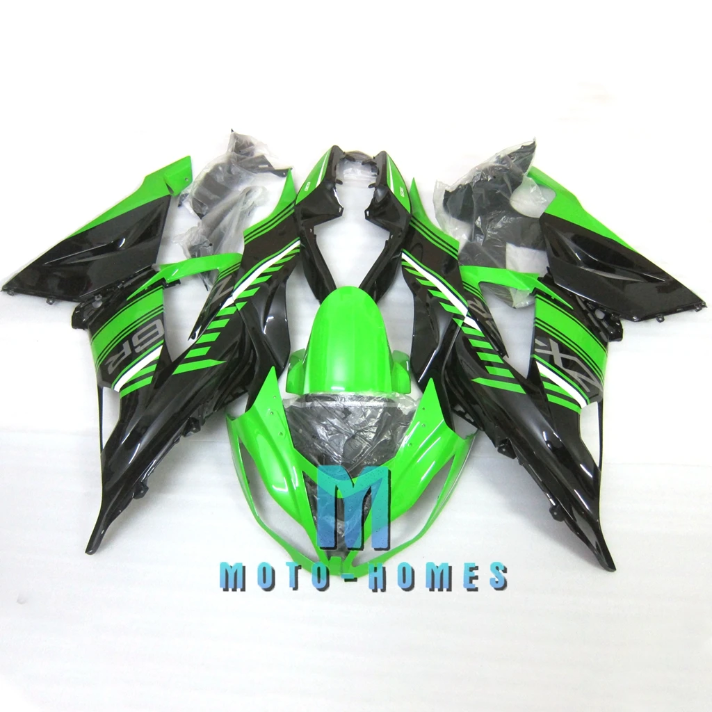 Fit for Kawasaki Ninja ZX6R 2013-2018 ZX-6R Motorcycle Fairings Set Black Green