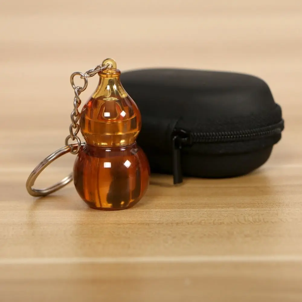 Creative Mini Fingertip Turning Gourd Key Chain Lucky Exquisite Car Key Ring Plastic Anti-loss Bag Pendant Phone Pendent