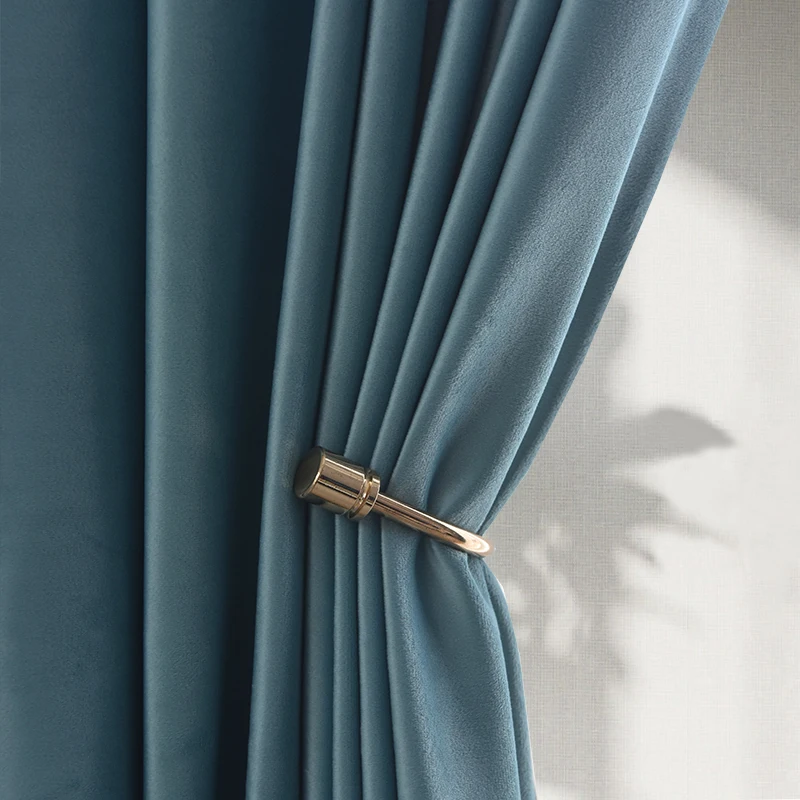 2 قطعة ستارة التعتيم هوك نوع غرفة نوم غرفة المعيشة ضوء فاخر الراقية جو الشمال الحديثة ستارة بسيطة