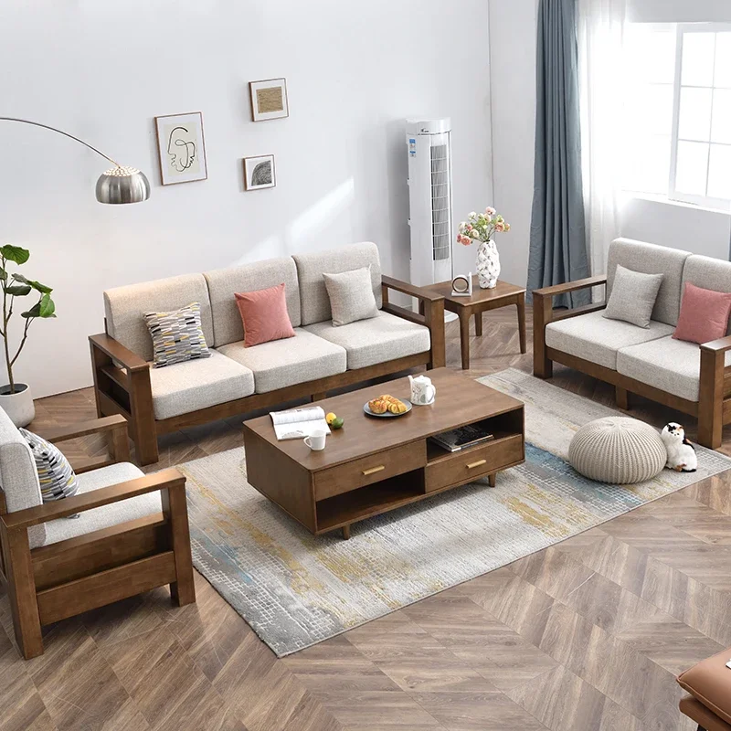 

Reception Italian Living Room Sofas Minimalist Large Wooden Daybed Lazy Sofas Lounges Armchair Salon Divano Trendy Furniture