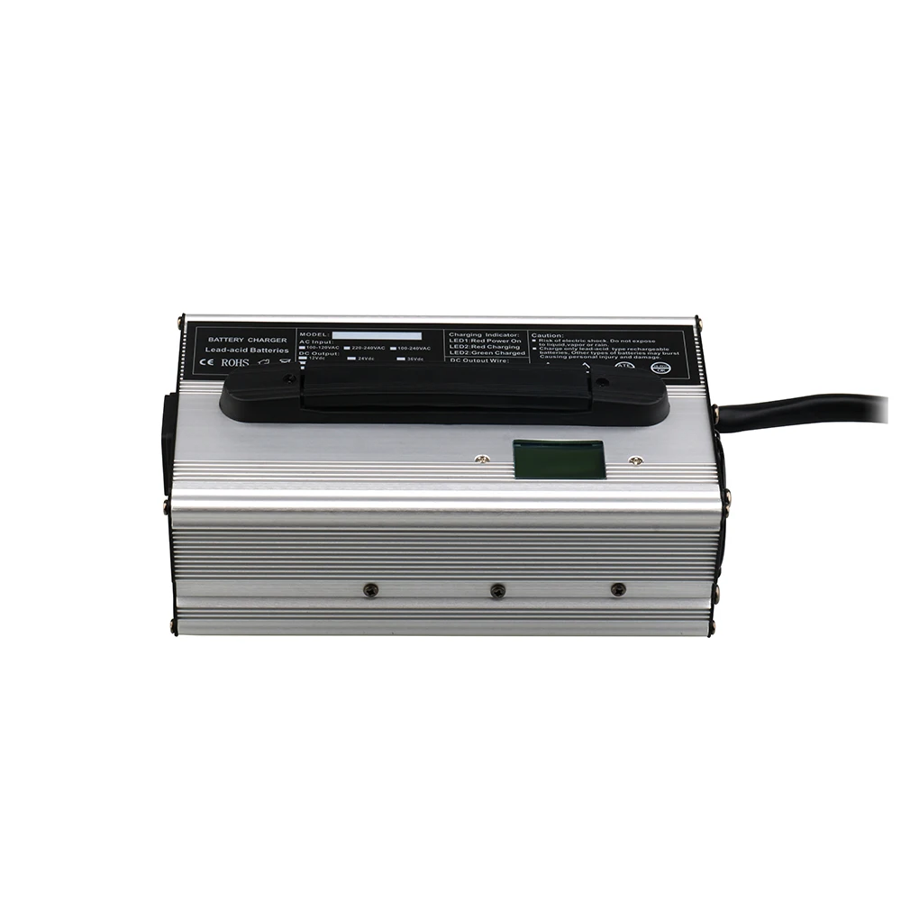 DL900 LiFePO4 Fast Charger 48V 15A 900W Aluminum Case Lithium Iron Phosphate LFP RV EV Power Forklift Battery Charger view 2