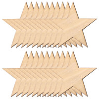 50pcs Wooden Stars Unfinished Wood 5cm(2\
