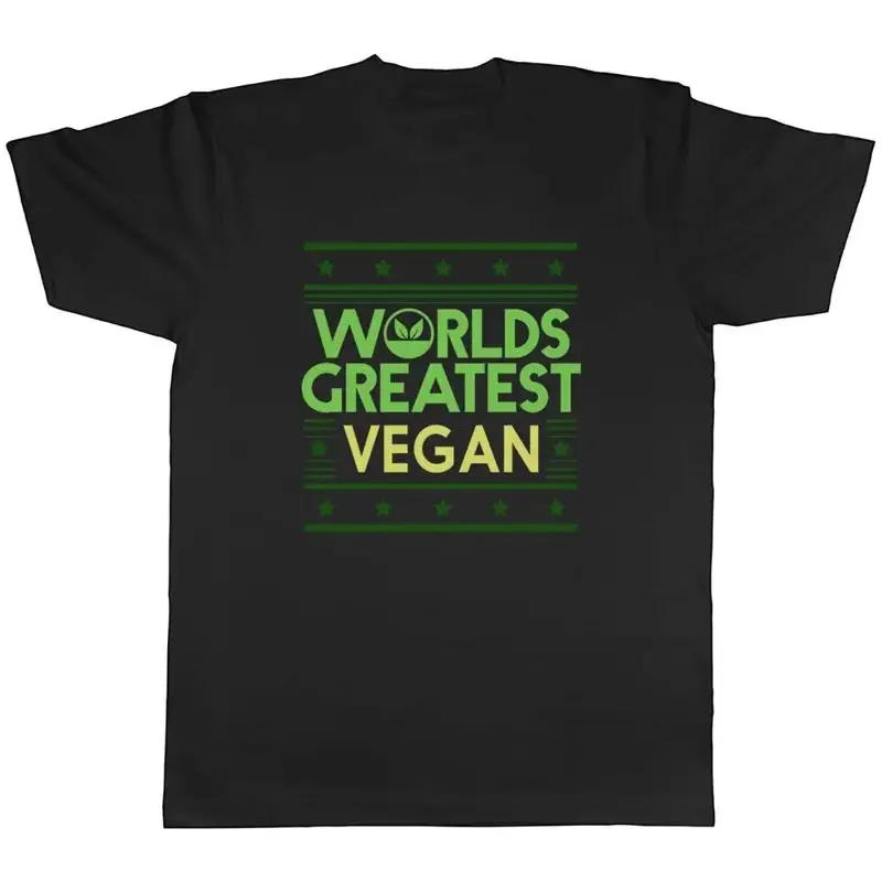 Worlds Greatest Vegan Men TShirt Vegetarianism Plant Green Diet Unisex Tee Gift