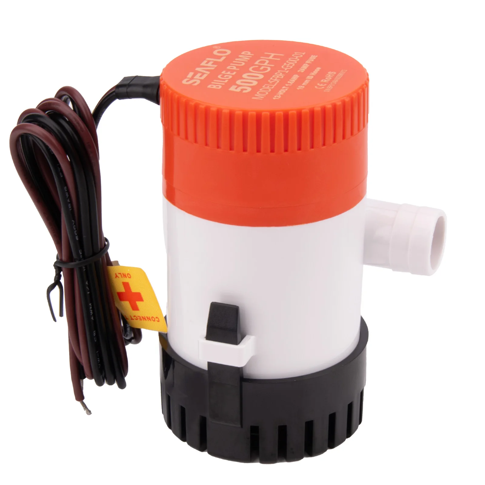 

12 В морской трюмный насос, погружной водяной насос для лодки, 500 галлонов в час для яхт, рыбацкой лодки, автофургона