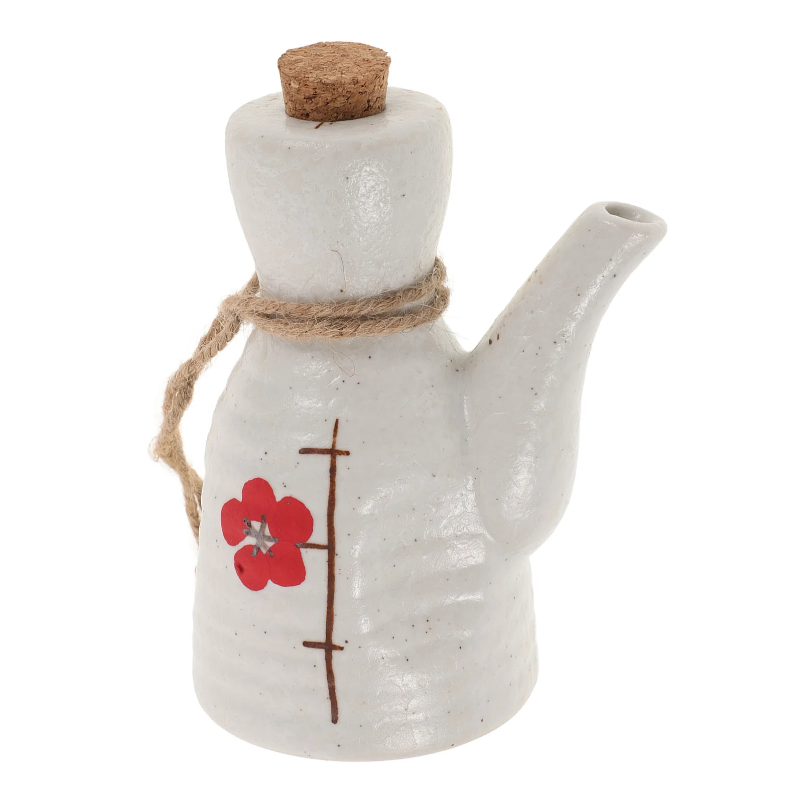 

Soy Sauce Bottle Ceramic Vinegar Dispenser Japanese Style Kitchen Condiment Jar Small Opening Control Precise Pouring Easy to