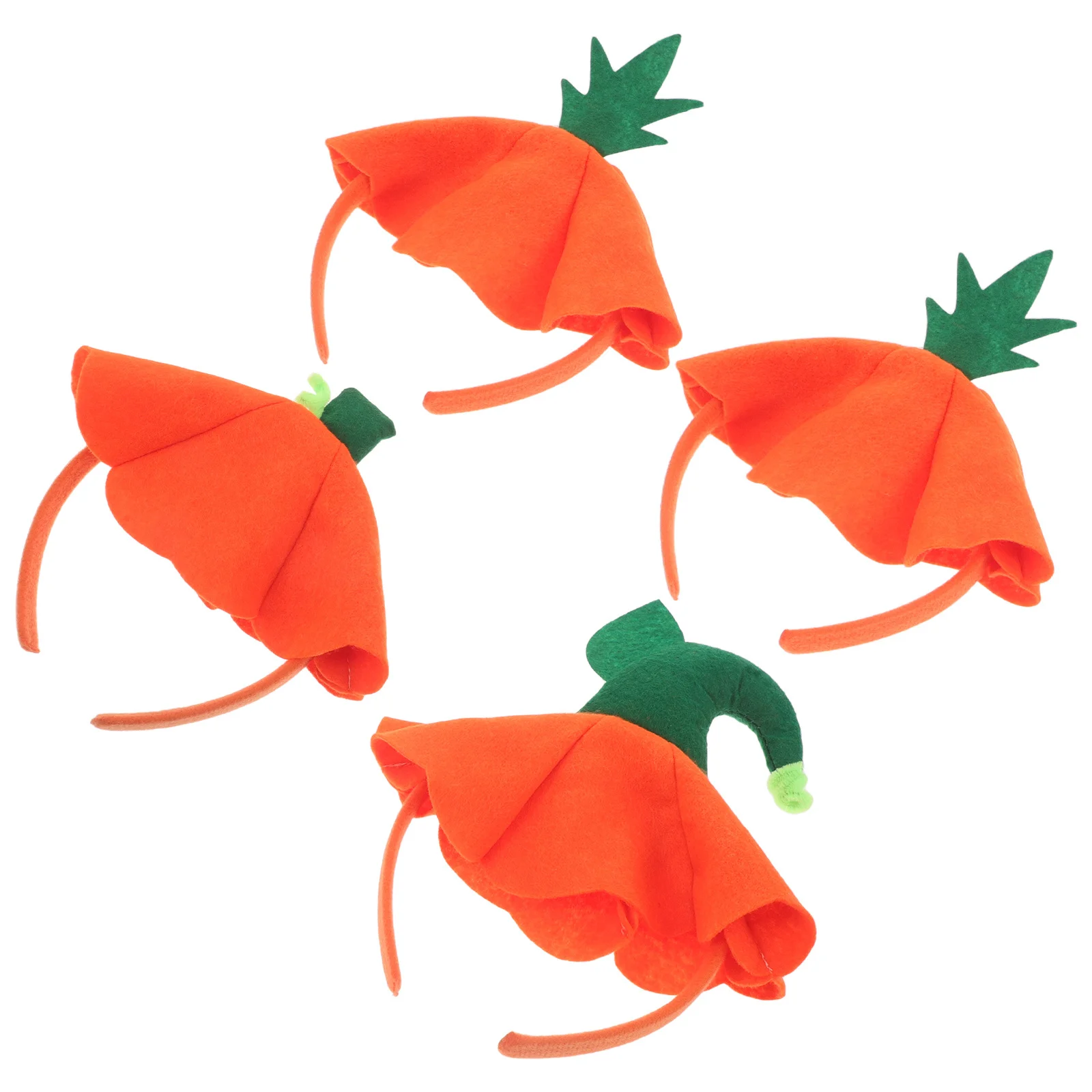 4 szt. Dziecięce opaski na głowę z dynią dla dziewczynek, jaskrawo pomarańczowe, na jesienne festiwale, opaski do włosów, kostium na przyjęcie z okazji Święta Dziękczynienia, rekwizyty do zdjęć.