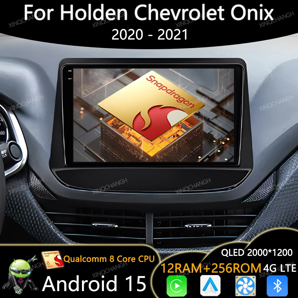 Radio para Auto Android 15 para Holden Chevrolet Onix Cavalier 2020 2021, GPS, 4G LTE, 5G WIFI, Navegación, Reproductor Multimedia de Video, 2DIN, BT