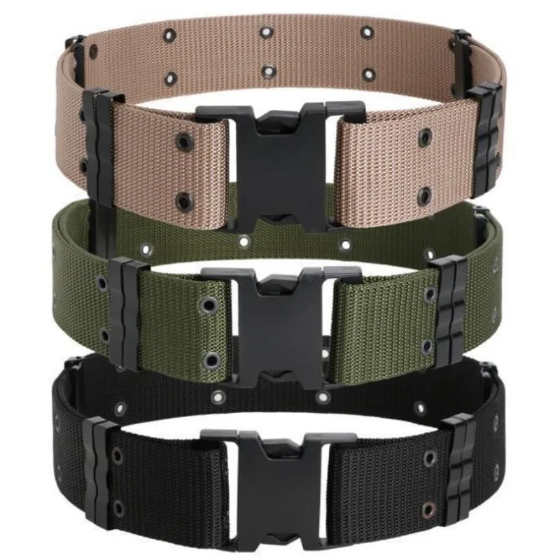 Tactical belt for training outer waist security weave training outdoor sports armed outer belt