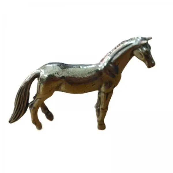 4x Bronze Horse Sculpture Animal Crafts Figurines for Office Home Decor