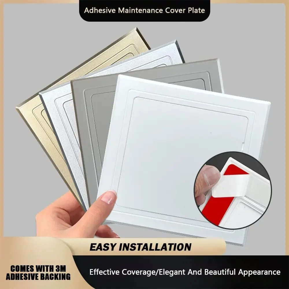 Universal Self-adhesive Access Panel Door Plastic Removable Inspection Hole White Hinged Access Hatch Doors Wall Ceiling
