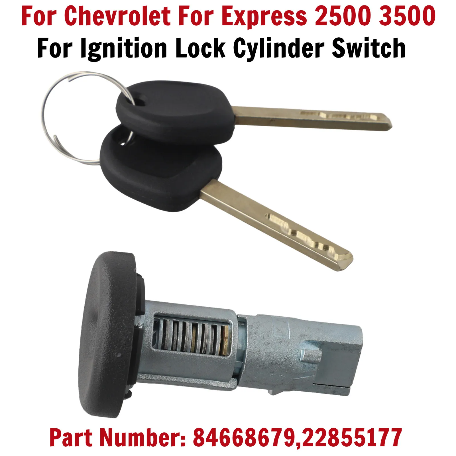 Interruptor del cilindro de cerradura de encendido del automóvil con llave 84668679   Para Chevrolet para Silverado 1500 2500HD 3500HD para Express 2500 3500 para Suburb