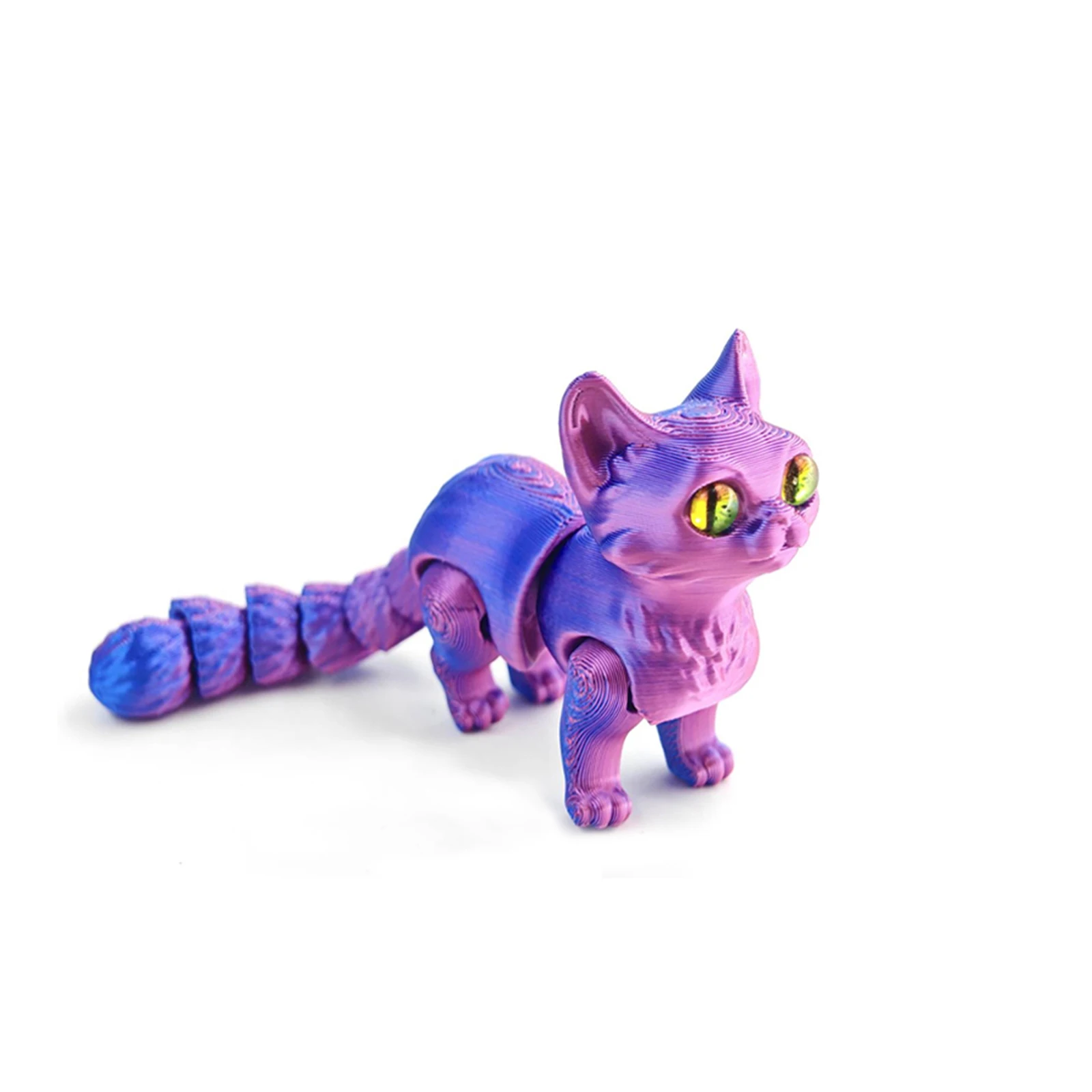 2025 جديد ثلاثية الأبعاد مطبوعة ملونة كاندي القط المنقولة المشتركة حلوى صغيرة القط الحيوانات ثلاثية الأبعاد نموذج سطح المكتب حلية هدايا عيد الميلاد #6