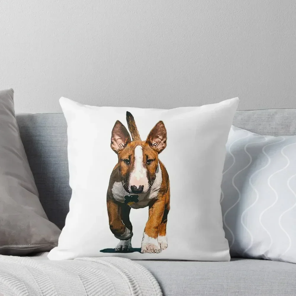 

English Bull Terrier Cute Bull Terrier Puppy Dog Throw Pillow Cushions For Children ornamental pillows for living room pillow