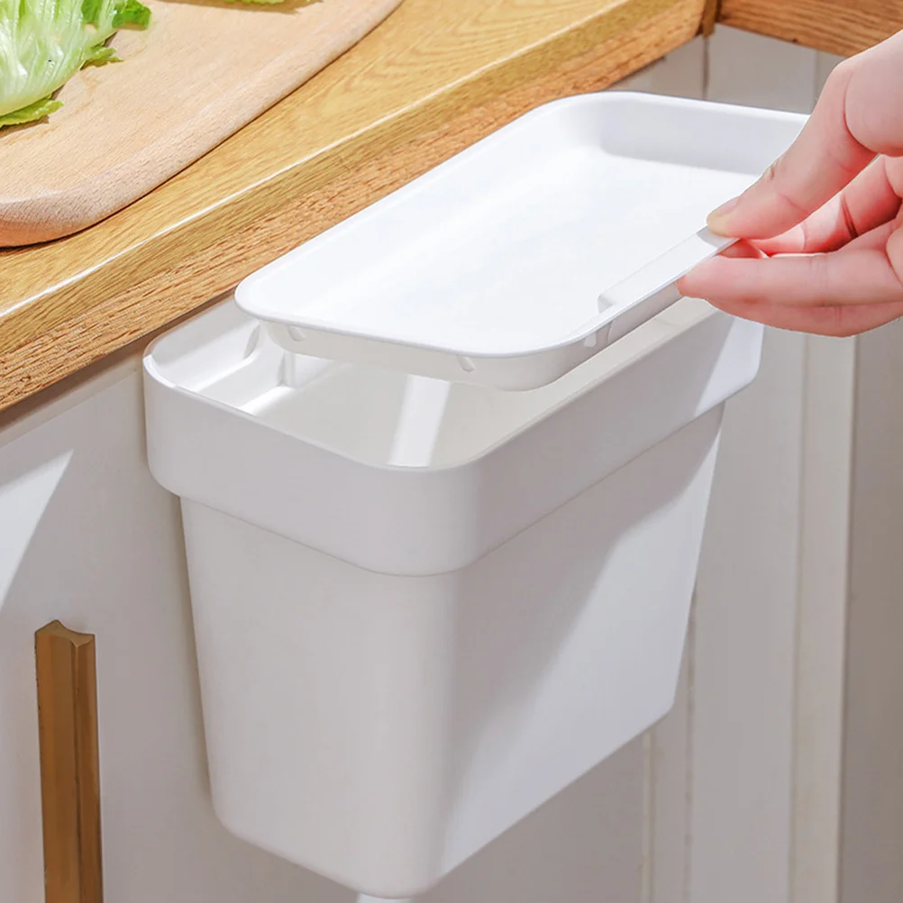 

Kitchen Trash Can Compact Hanging Cabinet Door Mount Waste Bin For Home Office Bathroom Garbage Container Storage Organizer