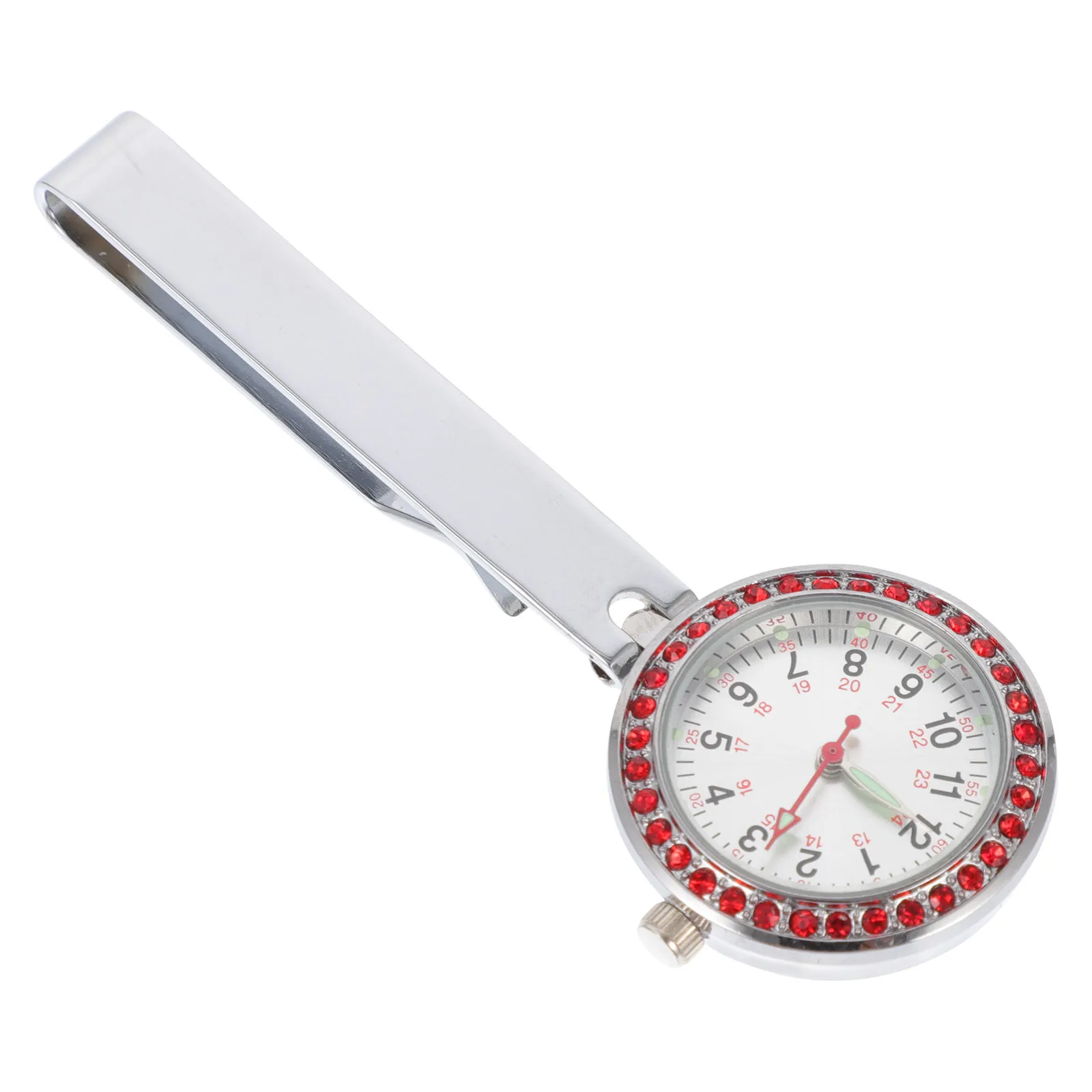 

Lightweight Portable Luminous Pocket Watch Zinc Alloy Chest Clip-on Hanging Pendant for Nurse Doctor Medical Use