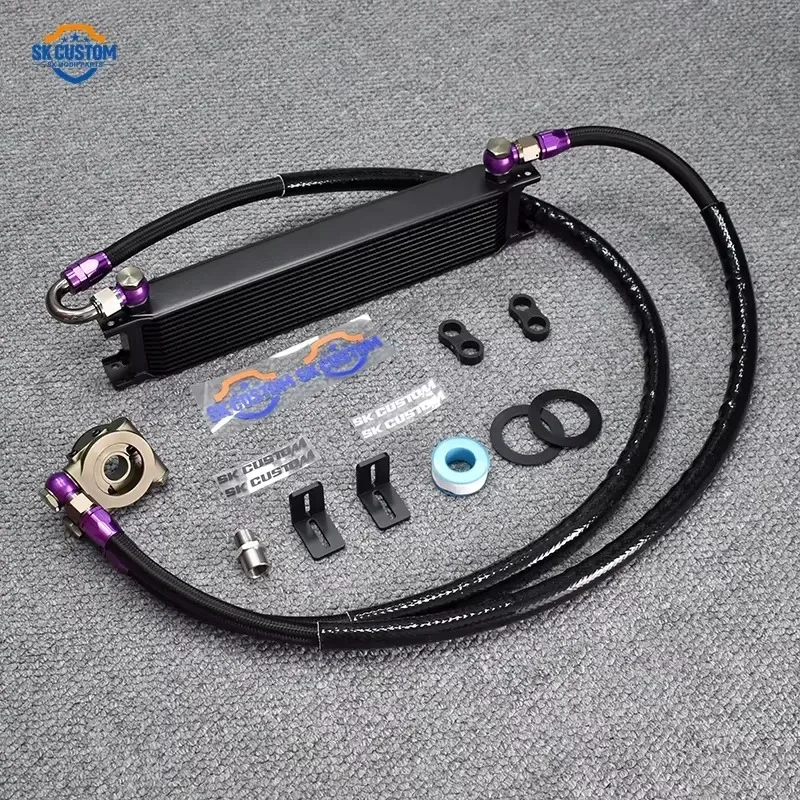 Hot Sale SK CUSTOM for GR Yaris Engine Oil Cooler Kit Direct Fit Racing Cooling Aluminum Radiator AN10