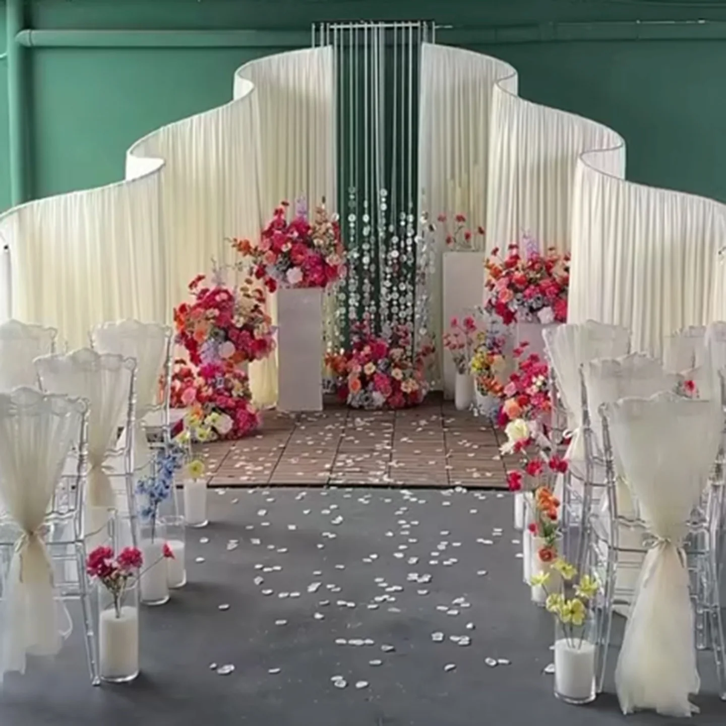 

Iron Backdrop Stand Wedding Arch Background Stand Birthday Party Outdoor Irregular Shape Stage Props Luxury Decoration