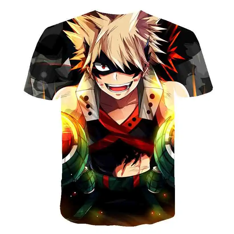 My Hero Academia T Shirt New Men Women 3D Print Anime Boku no Hero Academia Tsuyu Unisex Short Sleeve Top Boys Street Pullover