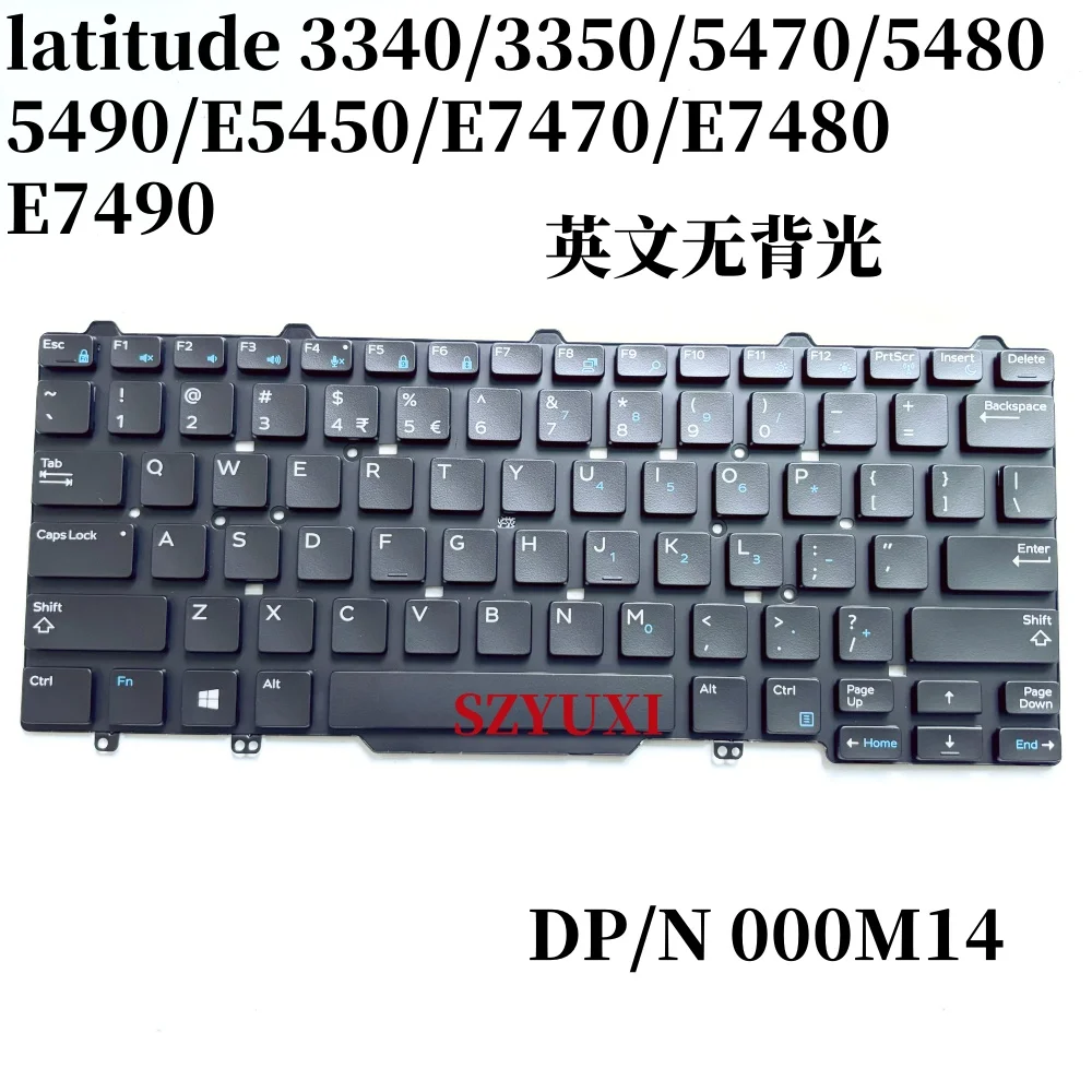 

For Dell latitude 3340 E5450 E5470 E5480 E5490 keyboard 00M14