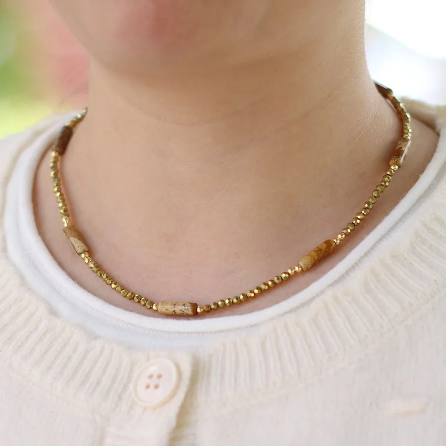 Böhmische Rocailles-Halskette für Frauen, 40,6 cm, Halsband, Strand, Outdoor, lässig, Hals-Accessoires, kurze Kragen, Geschenk für Sie – Detail 4